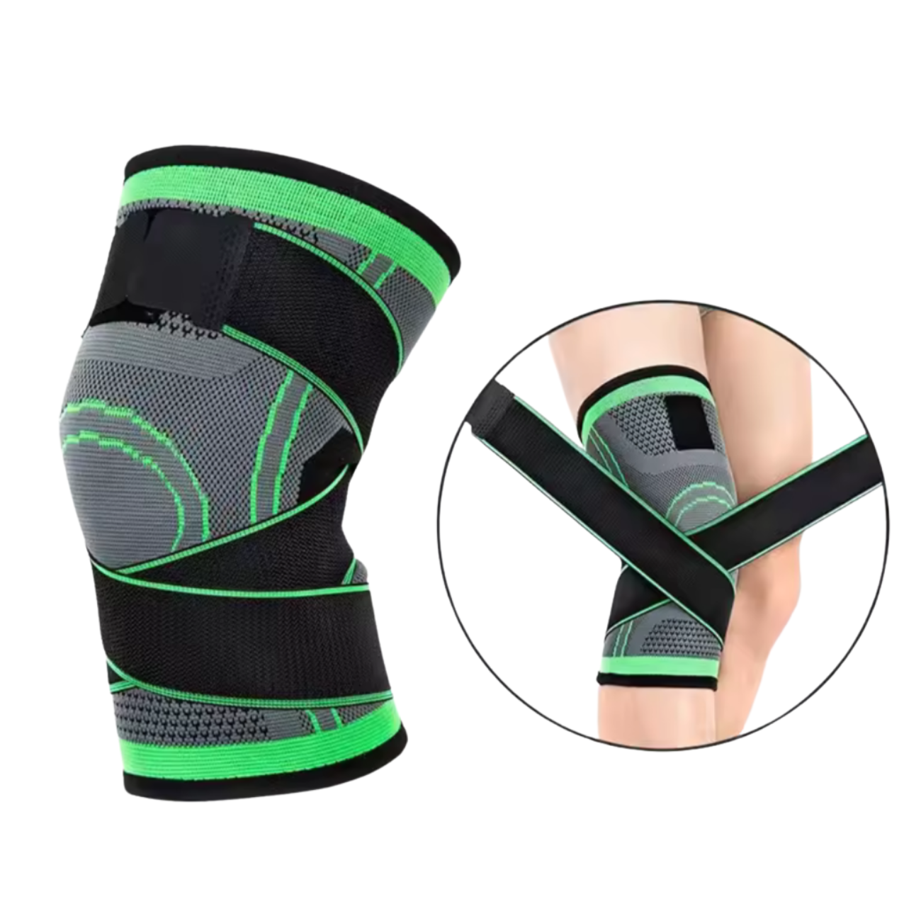 Rodillera de Compresión deportiva con Velcro Ajustable