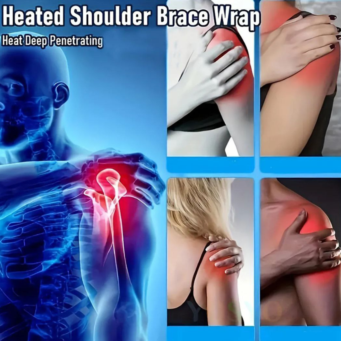 Hombrera térmica  Rodillera ajustable 3 niveles de calor