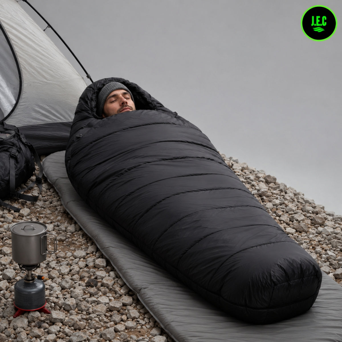 Saco De Dormir Momia Pluma Ganso 95% Trekking Montaña