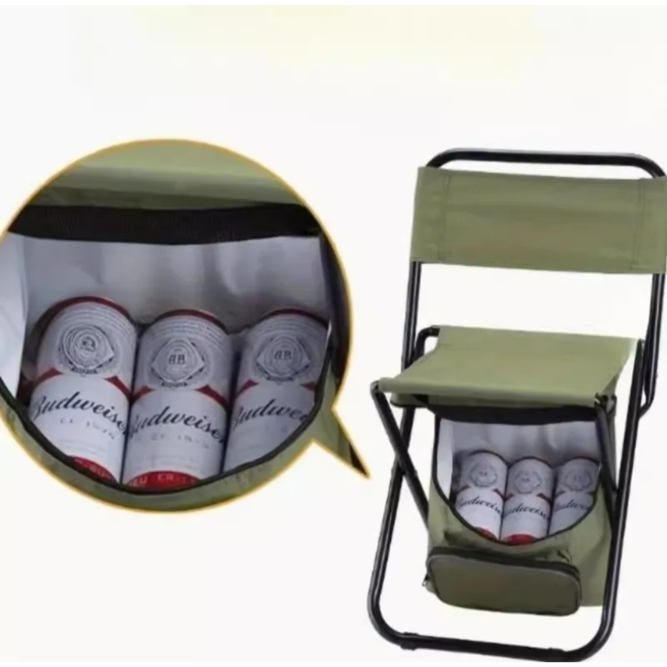 Silla Plegable Camping Con Cooler Térmico Pesca Outdoor