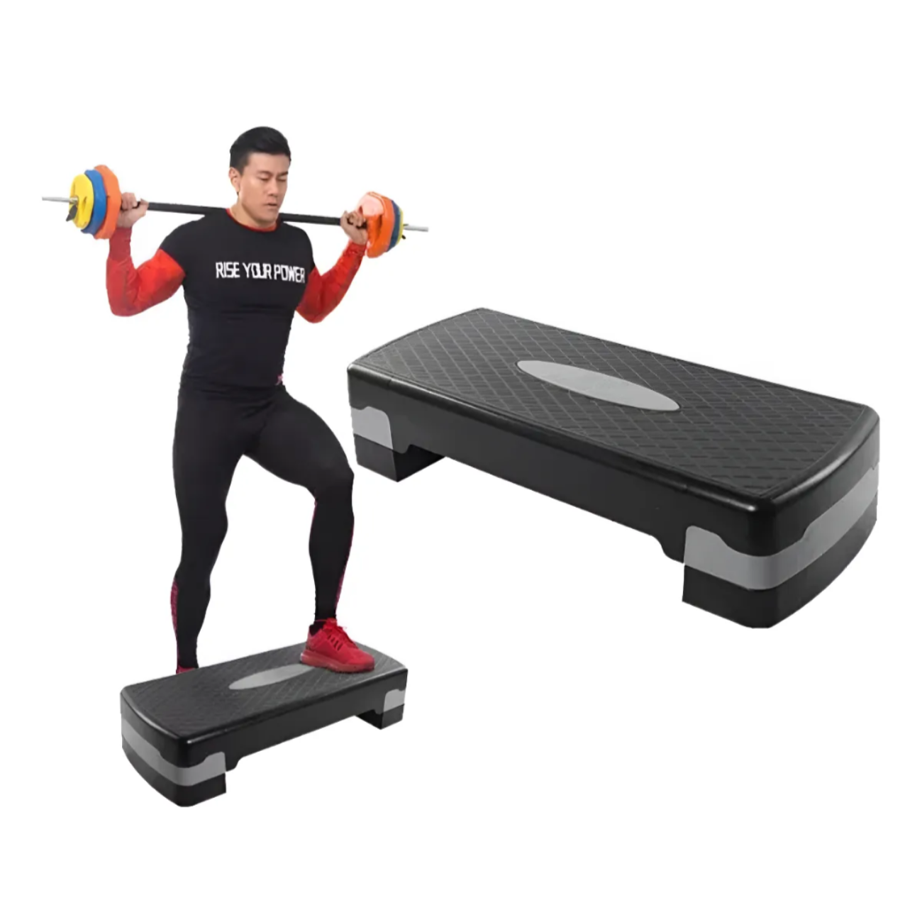 Step Aeróbico 2 Niveles 68 Cm Antideslizante Fitness