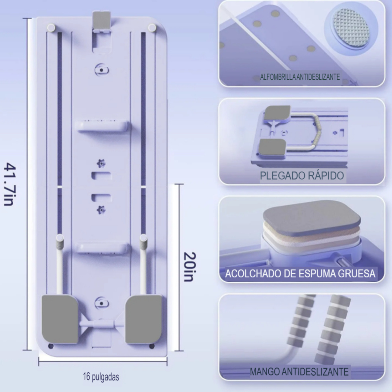 Tabla De Ejercicios de Pilates Multifuncional  Plegable