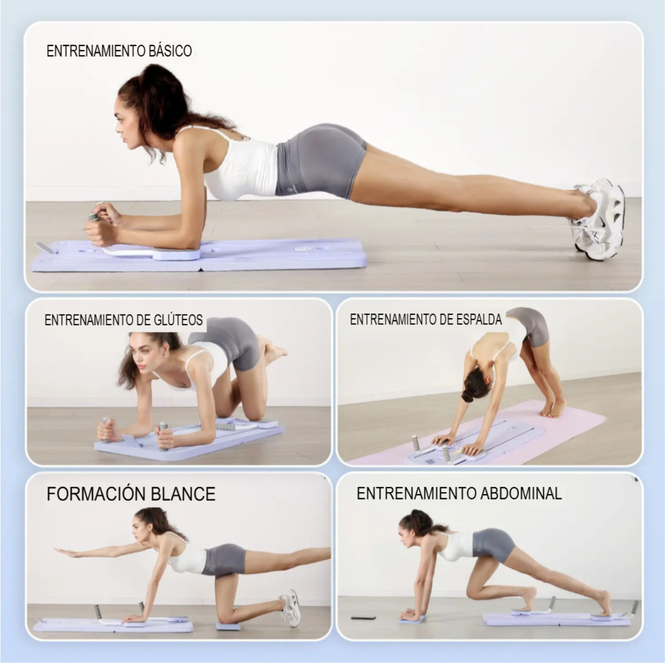 Tabla De Ejercicios de Pilates Multifuncional  Plegable