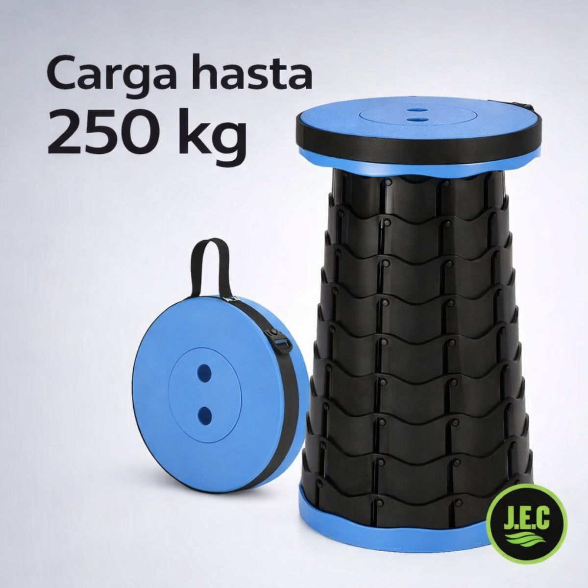Silla Retráctil Taburete Plegable Camping Tipo Telescopio
