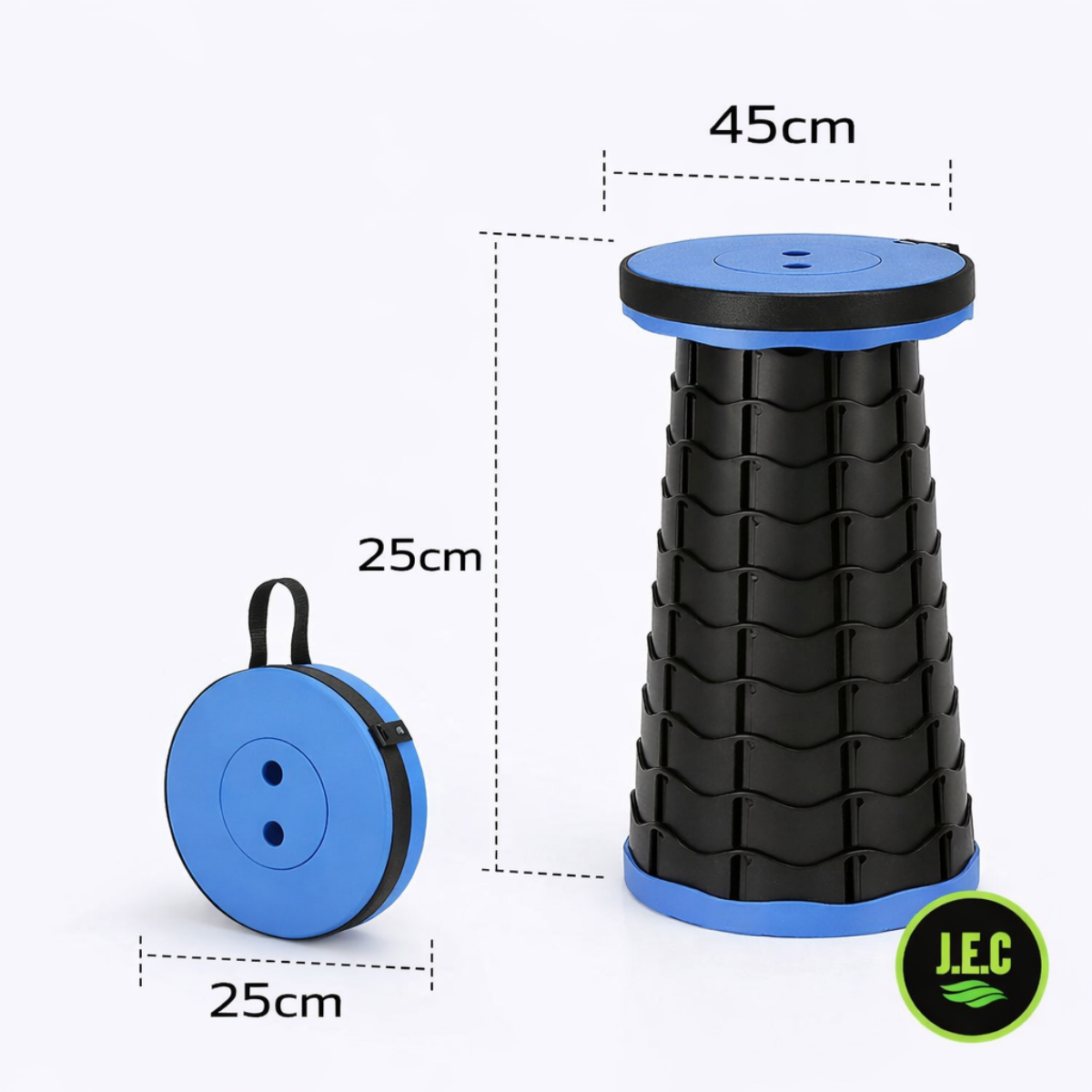 Silla Retráctil Taburete Plegable Camping Tipo Telescopio