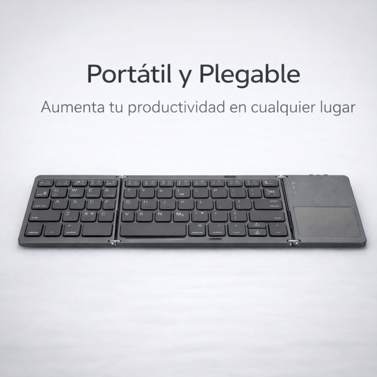 Teclado Plegable Bluetooth con Touchpad Portátil