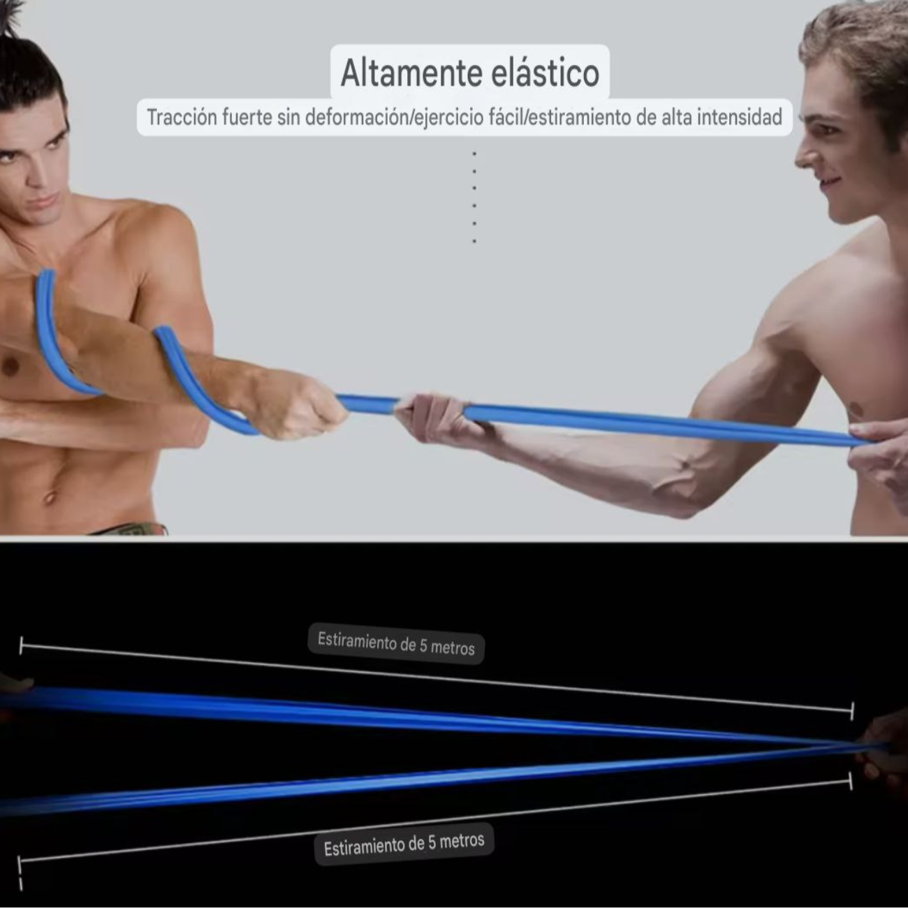 Banda de Resistencia Plana Tipo Tela Ejercicio Fitness