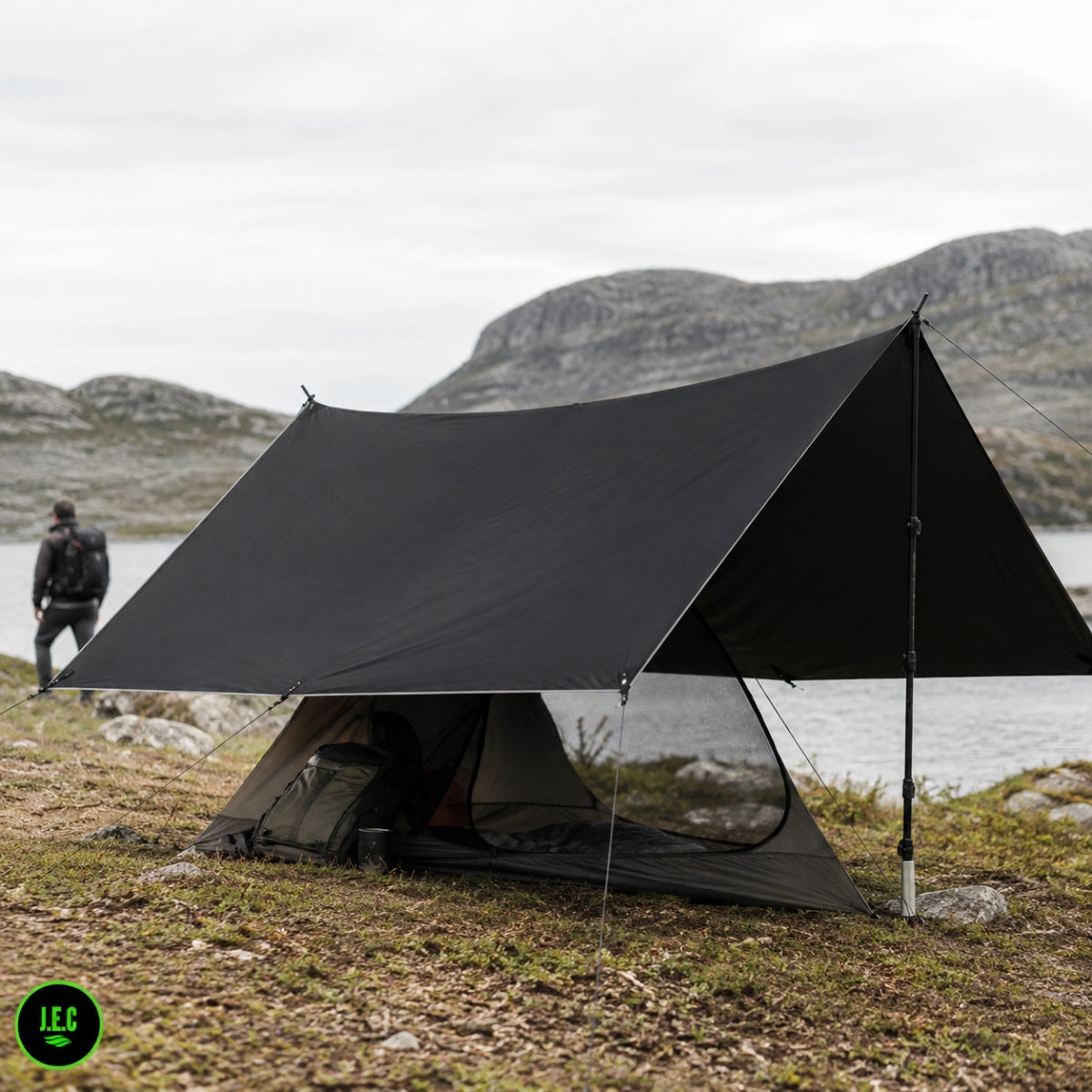 Lona Refugio Trekking Impermeable Toldo Antidesgarro 3x3