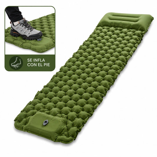 Colchoneta Camping Ultraligera TPU Impermeable Con Inflador