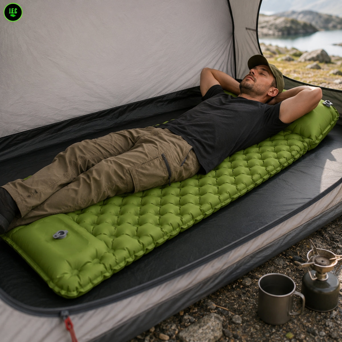 Colchoneta Camping Ultraligera TPU Impermeable Con Inflador