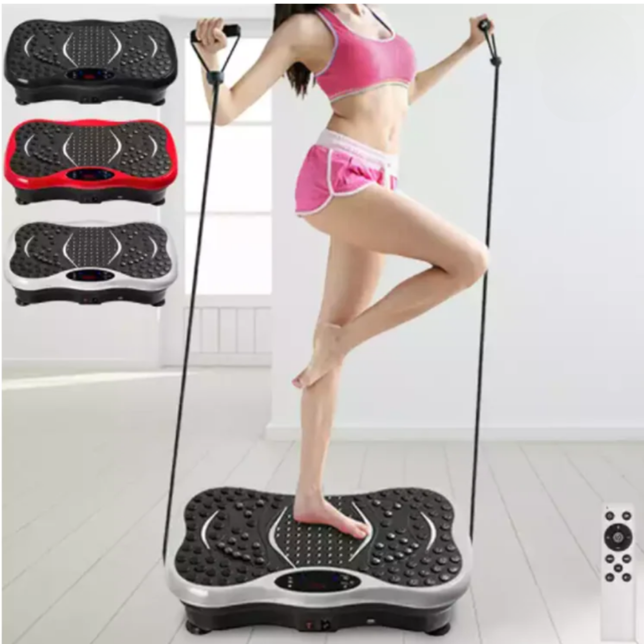 Máquina Vibratoria Quema Grasa  3 Modos + Bluetooth