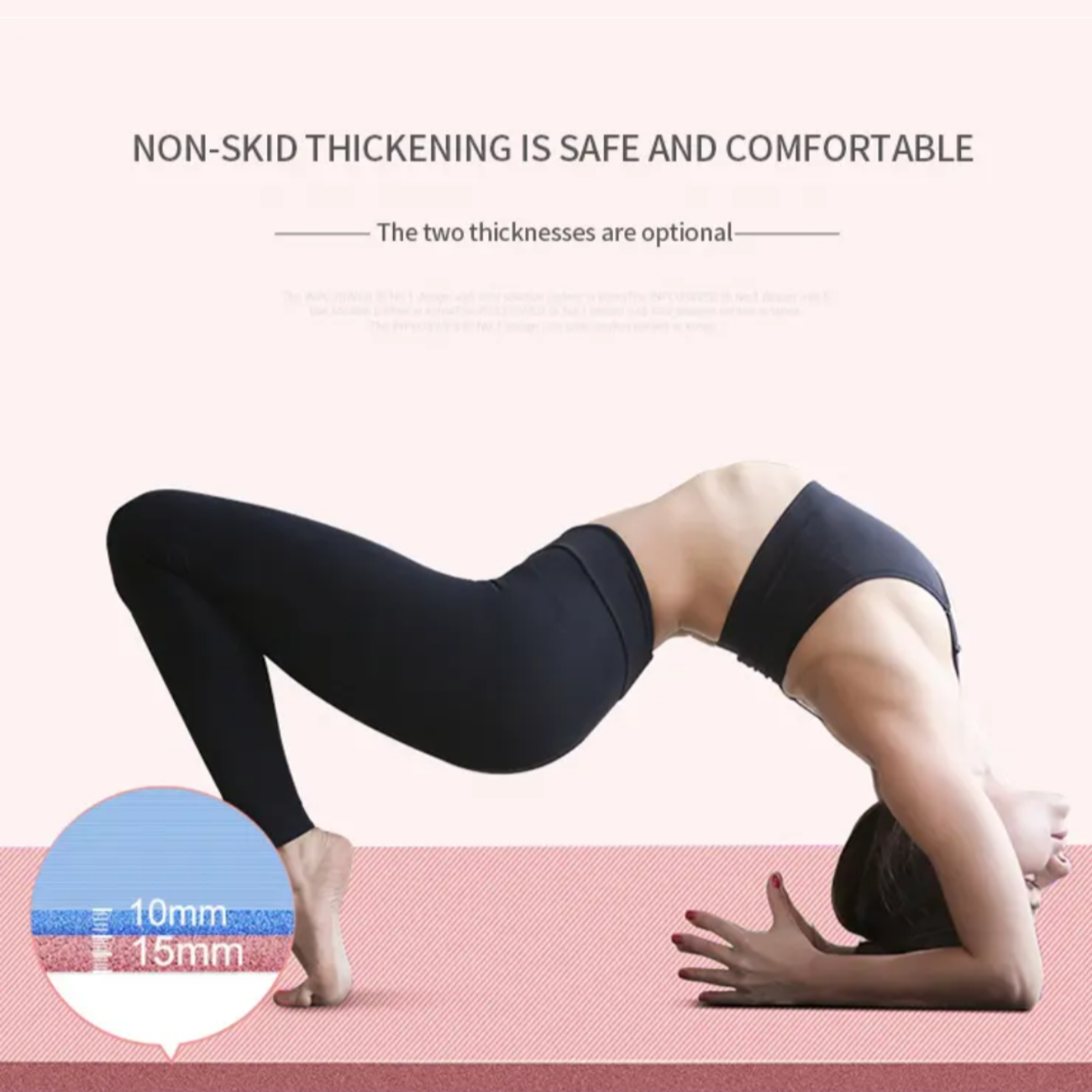 Mat de Yoga Pilates, Colchoneta Gruesa 10mm